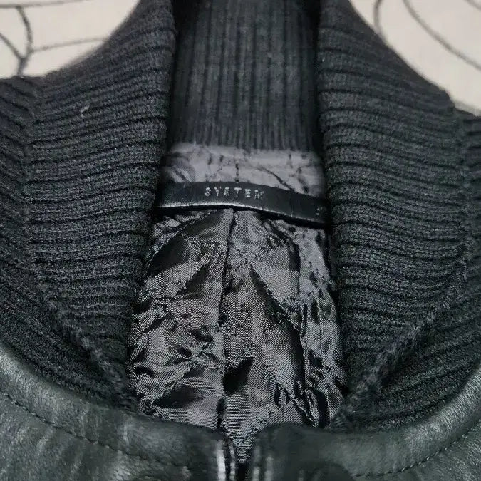 [BUNJANG] SYSTEM Homme Lambskin Bomber Jacket / SYSTEM 시스템옴므 스타디움 램스킨 봄버자켓 100