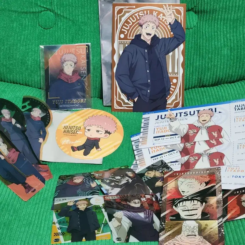 [BUNJANG] Jujutsu Kaisen Yuji Itadori Goods Set / 주술회전 이타도리 유지 굿즈 세트 항공권