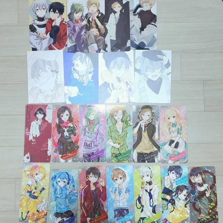 [BUNJANG] Kagerou Project Non-Official Postcard Card Text Sticker Bundle Set / 카게프로 카게로우프로젝트 비공굿 엽서 카드텍 스티커 일괄