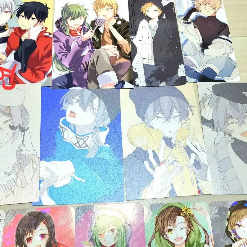 [BUNJANG] Kagerou Project Non-Official Postcard Card Text Sticker Bundle Set / 카게프로 카게로우프로젝트 비공굿 엽서 카드텍 스티커 일괄