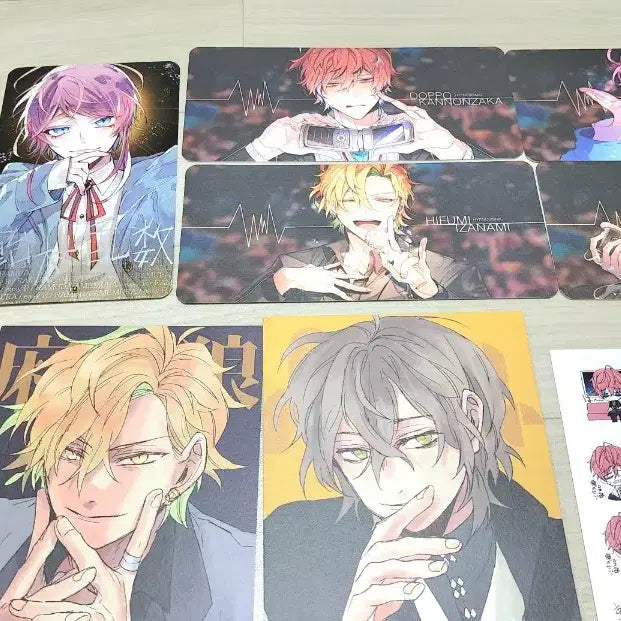 [BUNJANG] Hypnosis Mic Non-Official Postcards, Card Texts, Stickers Bundle / 히프노시스마이크 힢마 비공굿 엽서, 카드텍, 스티커 일괄