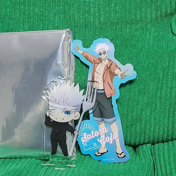 [BUNJANG] Jujutsu Kaisen Gojo Satoru Acrylic Stand + Sticker Set / 주술회전 고죠 사토루 아크릴 스탠드 + 스티커