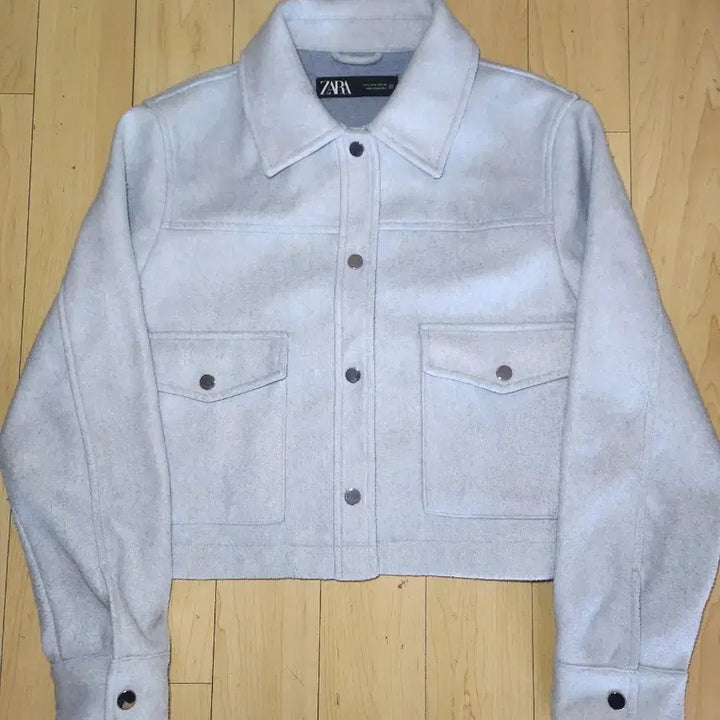 [BUNJANG] ZARA Crop Jacket Light Blue L / 자라 크롭 자켓 라이트블루 L