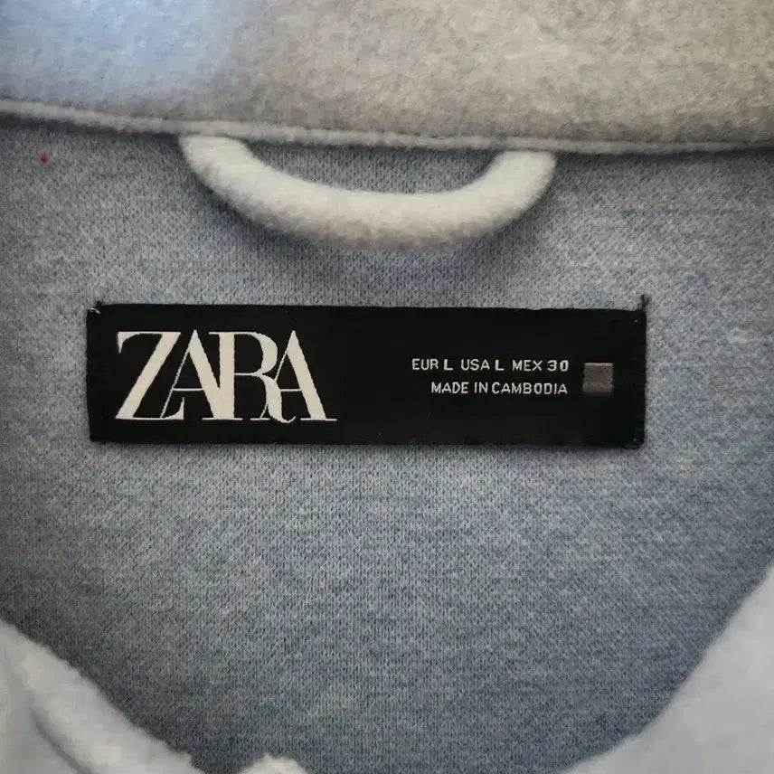 [BUNJANG] ZARA Crop Jacket Light Blue L / 자라 크롭 자켓 라이트블루 L
