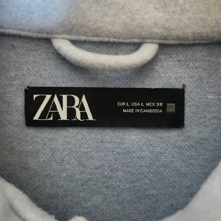 [BUNJANG] ZARA Crop Jacket Light Blue L / 자라 크롭 자켓 라이트블루 L