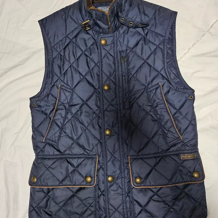 [BUNJANG] Polo Ralph Lauren Navy Quilted Vest (S) / 폴로랄프로렌 네이비 퀼팅 베스트 조끼 S