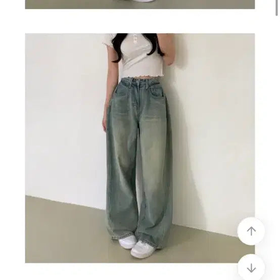 [BUNJANG] Denim Wide Pants / 데님 와이드 팬츠