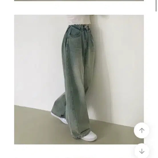 [BUNJANG] Denim Wide Pants / 데님 와이드 팬츠