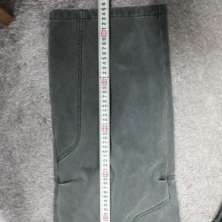 [BUNJANG] Unjimeke Denim Pants Grey Jeans M / 언지미크 바지 가먼트다이 워크 팬츠 그레이 m