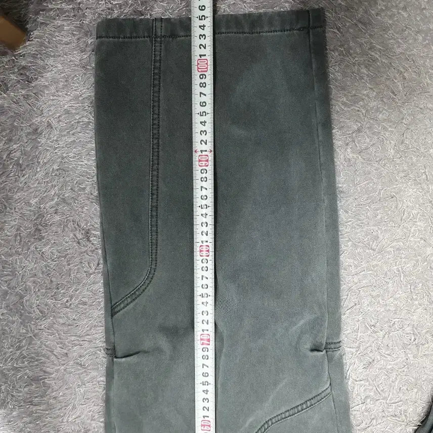 [BUNJANG] Unjimeke Denim Pants Grey Jeans M / 언지미크 바지 가먼트다이 워크 팬츠 그레이 m