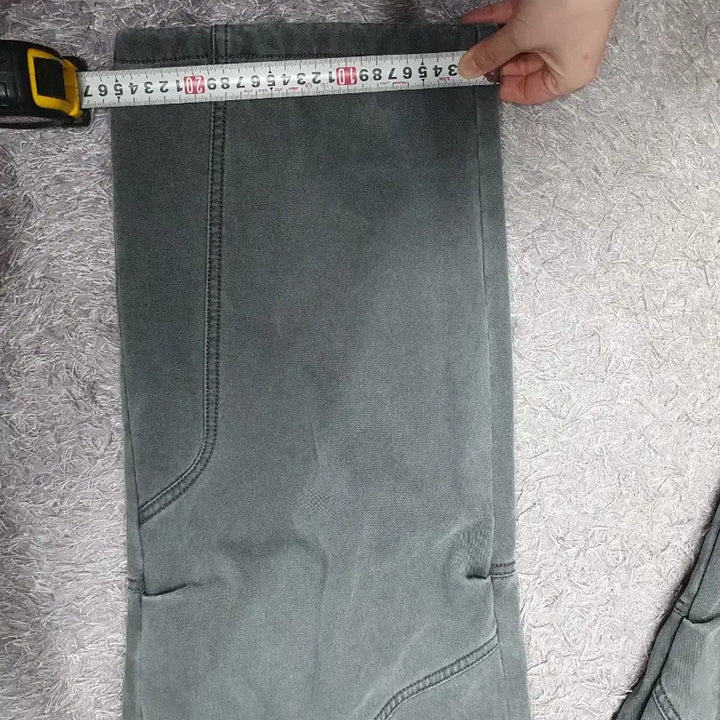[BUNJANG] Unjimeke Denim Pants Grey Jeans M / 언지미크 바지 가먼트다이 워크 팬츠 그레이 m