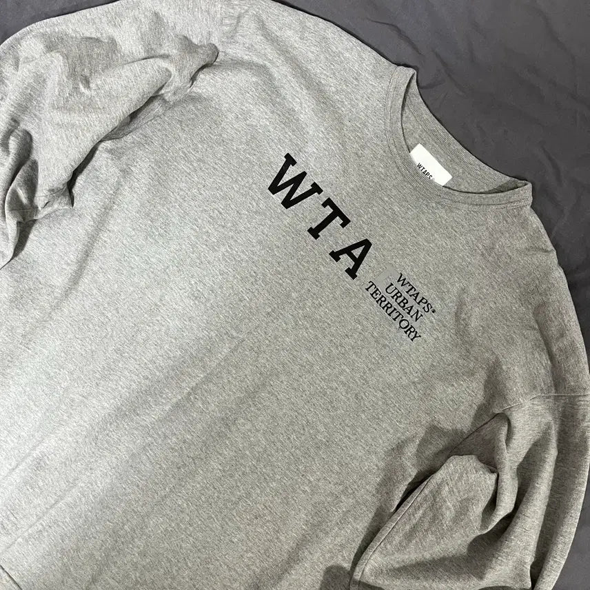 [BUNJANG] WTAPS DESIGN 01 Long Sleeve T-Shirt Grey / 더블탭스 23SS DESIGN 01 롱슬리브 티셔츠 그레이 02