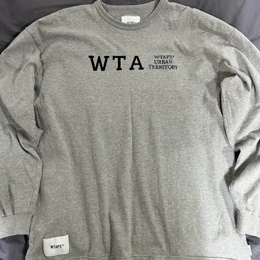 [BUNJANG] WTAPS DESIGN 01 Long Sleeve T-Shirt Grey / 더블탭스 23SS DESIGN 01 롱슬리브 티셔츠 그레이 02