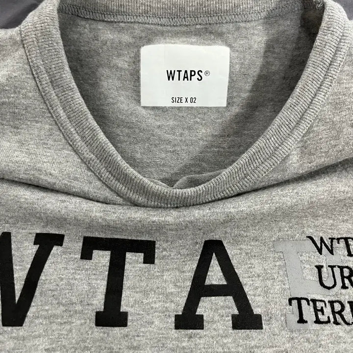 [BUNJANG] WTAPS DESIGN 01 Long Sleeve T-Shirt Grey / 더블탭스 23SS DESIGN 01 롱슬리브 티셔츠 그레이 02