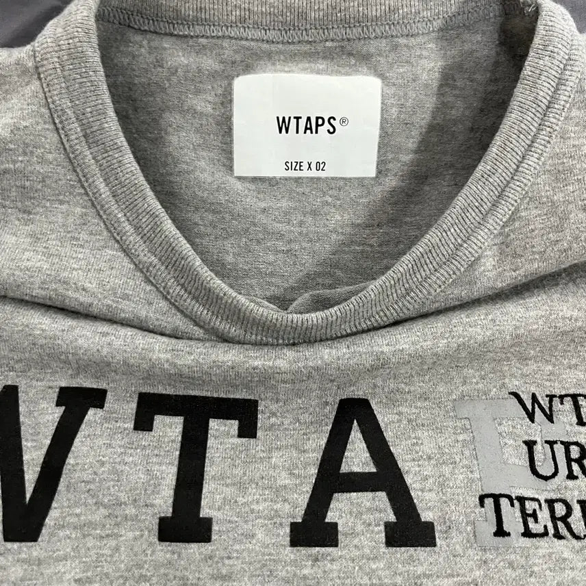 [BUNJANG] WTAPS DESIGN 01 Long Sleeve T-Shirt Grey / 더블탭스 23SS DESIGN 01 롱슬리브 티셔츠 그레이 02