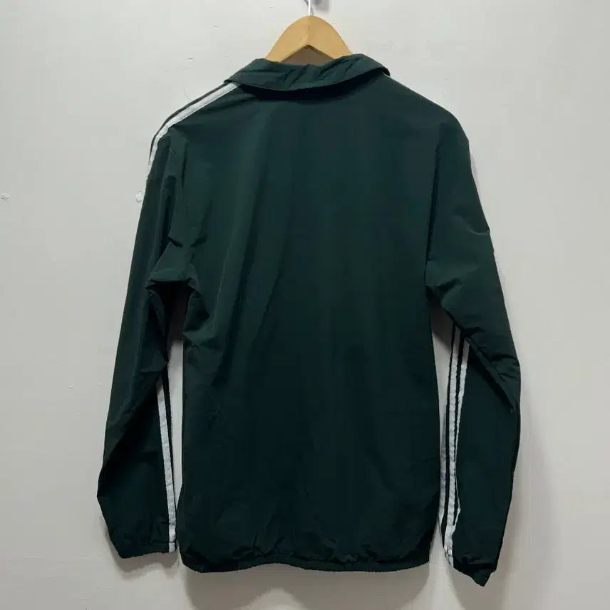[BUNJANG] Adidas Three Stripes Long Sleeve Shirt Olive Green M / 아디다스 삼선 긴팔 셔츠 그린 올리브 M