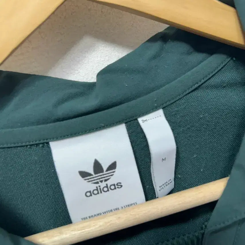 [BUNJANG] Adidas Three Stripes Long Sleeve Shirt Olive Green M / 아디다스 삼선 긴팔 셔츠 그린 올리브 M