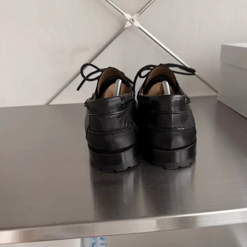 [BUNJANG] Parlour Black Calfskin Deck Shoes / 팔러 덱슈즈 43 Black Calfskin Deck Shoes