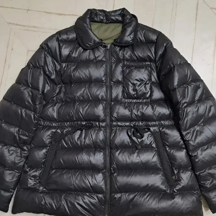 [BUNJANG] Black Lightweight Down Puffer Jacket / 블랙 경량 패딩 점퍼
