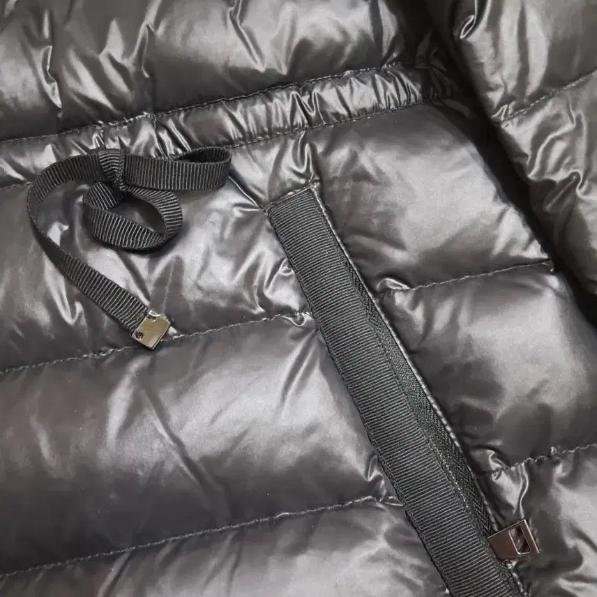 [BUNJANG] Black Lightweight Down Puffer Jacket / 블랙 경량 패딩 점퍼