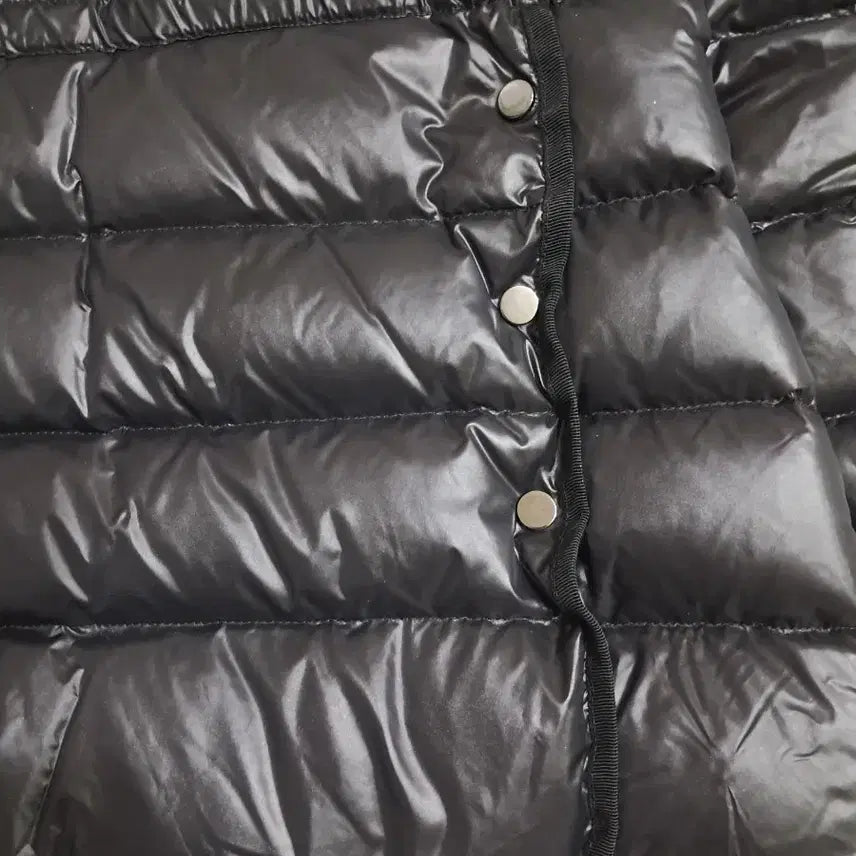 [BUNJANG] Black Lightweight Down Puffer Jacket / 블랙 경량 패딩 점퍼