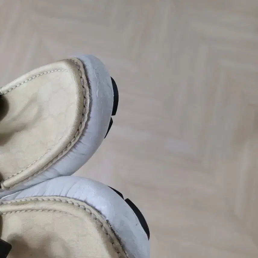[BUNJANG] Gucci White Combo Boat Loafers / GUCCI  (정품) 화이트 콤비 보트 로퍼