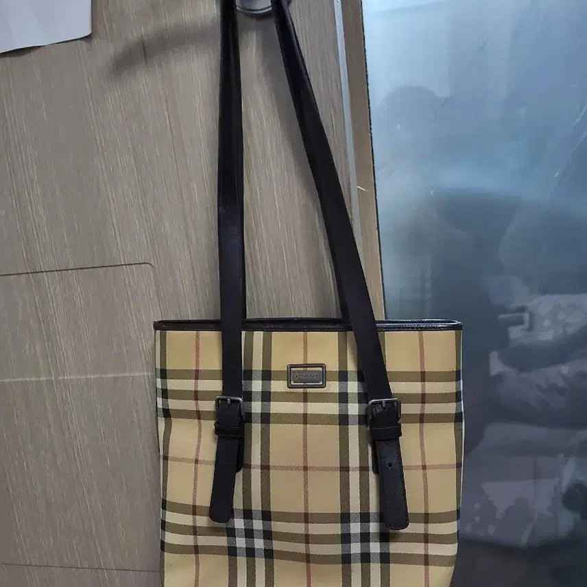 [BUNJANG] Burberry Checkered Shoulder Bag Tote Bag / 버버리 체크 숄더백 토트백