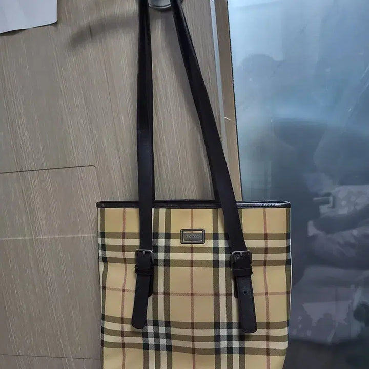 [BUNJANG] Burberry Checkered Shoulder Bag Tote Bag / 버버리 체크 숄더백 토트백