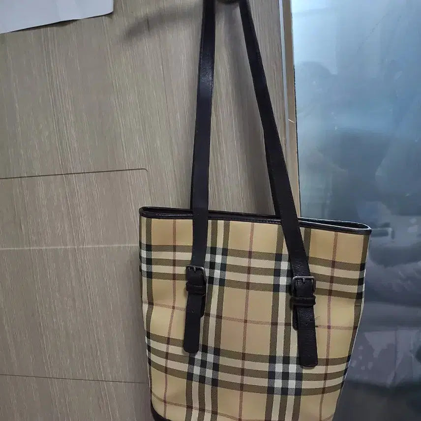 [BUNJANG] Burberry Checkered Shoulder Bag Tote Bag / 버버리 체크 숄더백 토트백