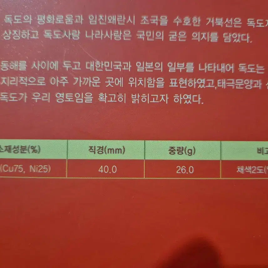 [BUNJANG] Korea Minting Corporation Dokdo Love Commemorative Medal / 독도 사랑 메달 - 한국조폐공사 제작