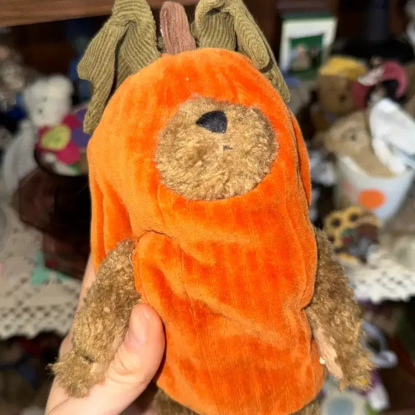 [BUNJANG] Boyds Bears Vintage Pumpkin Costume Teddy Bear / 보이즈베어 레어 빈티지 호박 코스튬 곰인형 테디베어