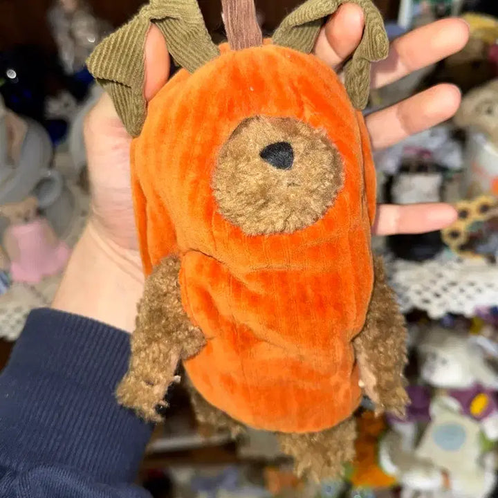 [BUNJANG] Boyds Bears Vintage Pumpkin Costume Teddy Bear / 보이즈베어 레어 빈티지 호박 코스튬 곰인형 테디베어