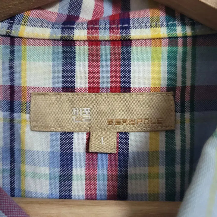 [BUNJANG] BEANPOLE Blue Check Shirt / (L) BEANPOLE 빈폴 블루 체크 셔츠 남방