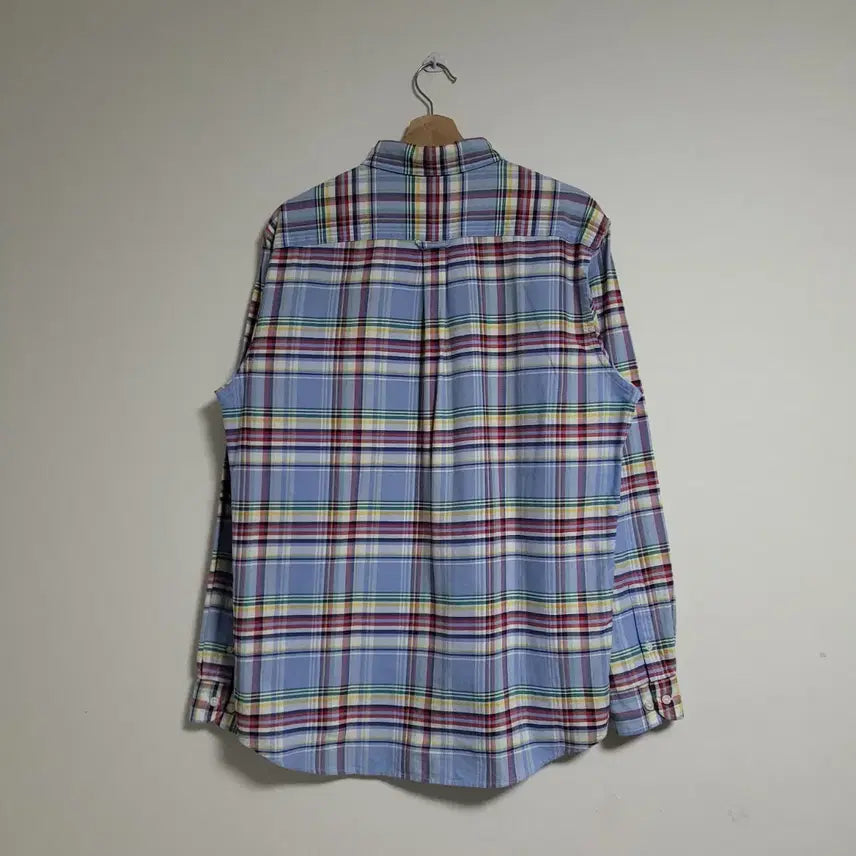 [BUNJANG] BEANPOLE Blue Check Shirt / (L) BEANPOLE 빈폴 블루 체크 셔츠 남방