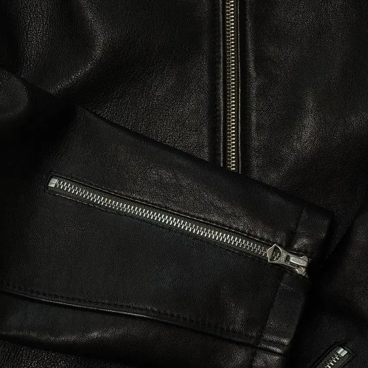 [BUNJANG] Dimskin Leather Black Leather Jacket L / 딤스킨 레더 블랙 가죽 자켓 L