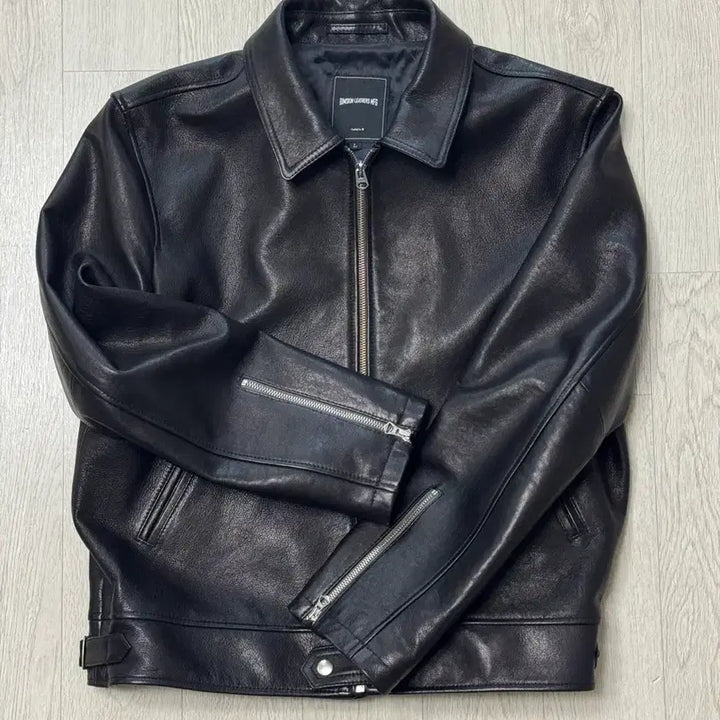 [BUNJANG] Dimskin Leather Black Leather Jacket L / 딤스킨 레더 블랙 가죽 자켓 L