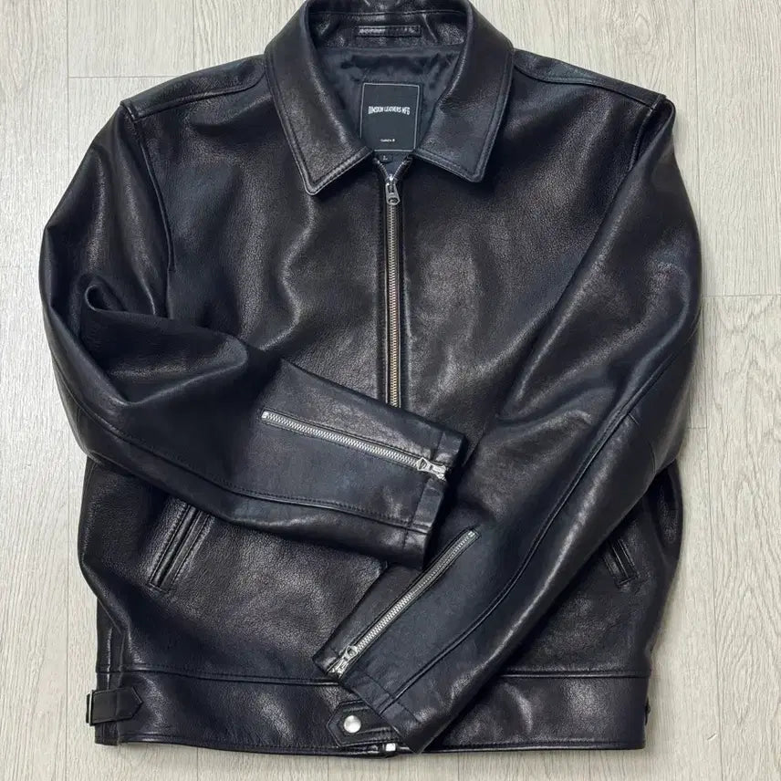 [BUNJANG] Dimskin Leather Black Leather Jacket L / 딤스킨 레더 블랙 가죽 자켓 L