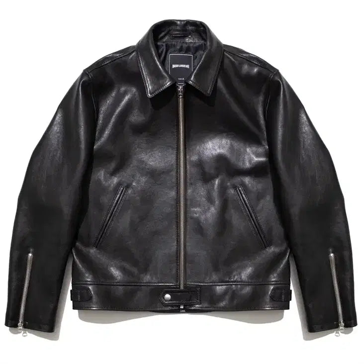 [BUNJANG] Dimskin Leather Black Leather Jacket L / 딤스킨 레더 블랙 가죽 자켓 L