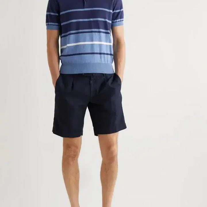 [BUNJANG] Incotex Bermuda Shorts Slim Fit Dark Navy IT48 / 인코텍스 버뮤다 팬츠 슬림핏 다크네이비 IT48