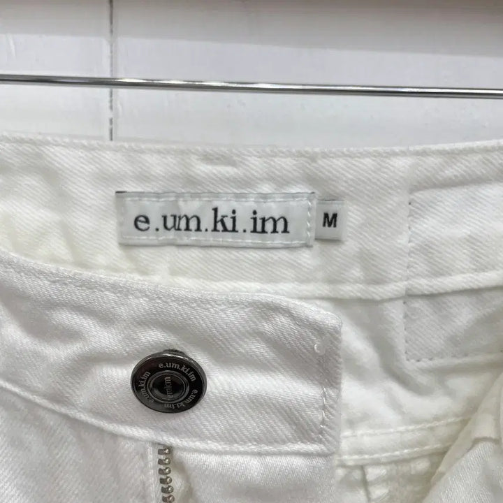 [BUNJANG] e.um.ki.im Minimal Wide White Pants / e.um.ki.im 미니멀 와이드 화이트 팬츠