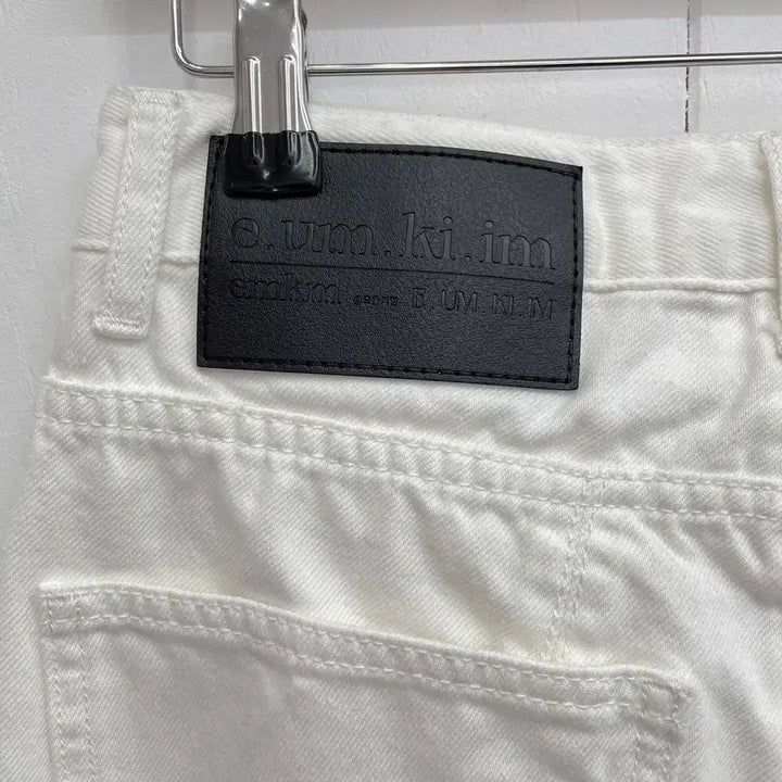 [BUNJANG] e.um.ki.im Minimal Wide White Pants / e.um.ki.im 미니멀 와이드 화이트 팬츠
