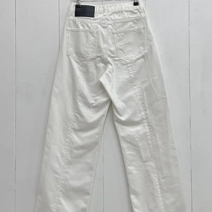[BUNJANG] e.um.ki.im Minimal Wide White Pants / e.um.ki.im 미니멀 와이드 화이트 팬츠
