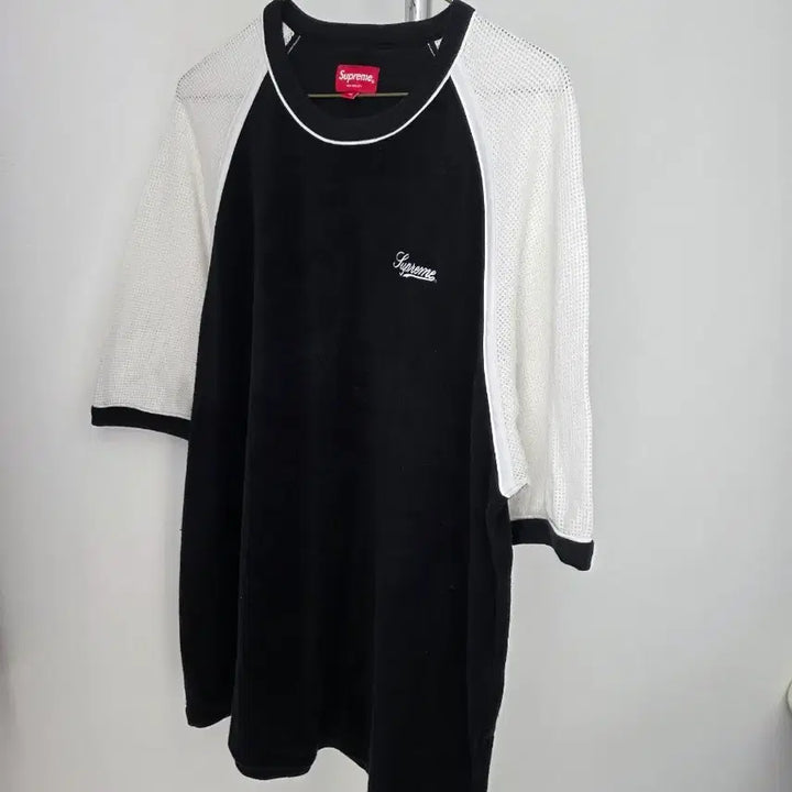 [BUNJANG] Supreme Terry Raglan Short Sleeve Top - Black / 슈프림 테리 래글런 숏슬리브 탑 블랙
