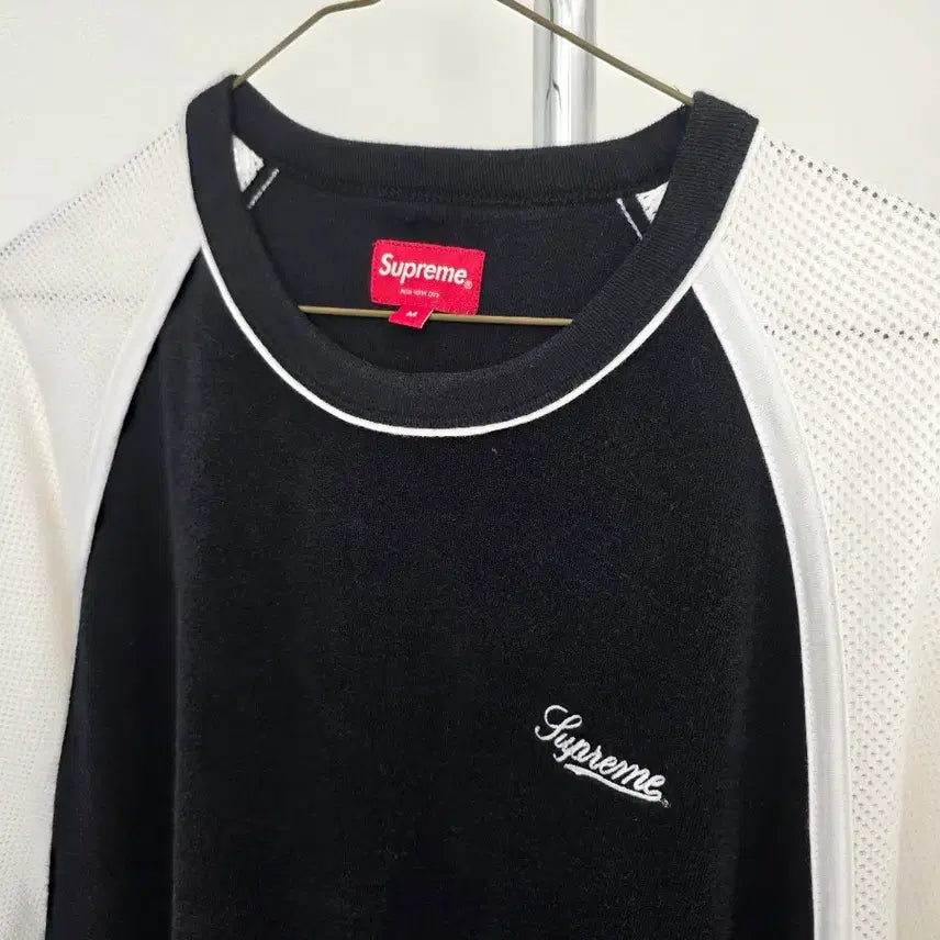 [BUNJANG] Supreme Terry Raglan Short Sleeve Top - Black / 슈프림 테리 래글런 숏슬리브 탑 블랙
