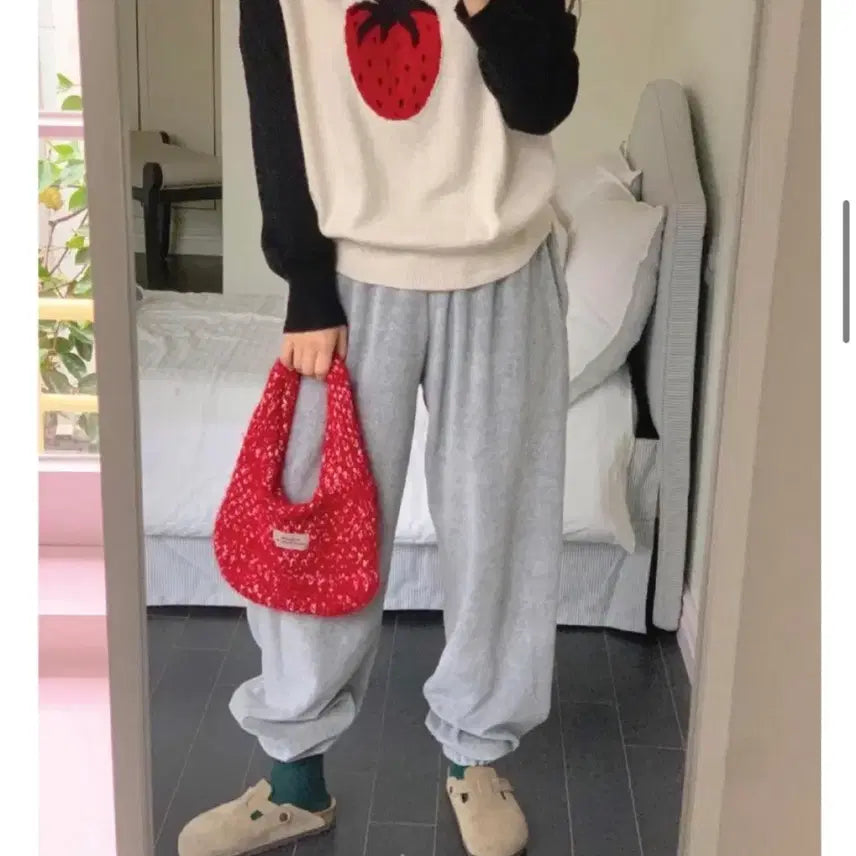 [BUNJANG] Velour Jogger Pants - Gray / 벨벳 벨로아 조거 밴딩팬츠-그레이