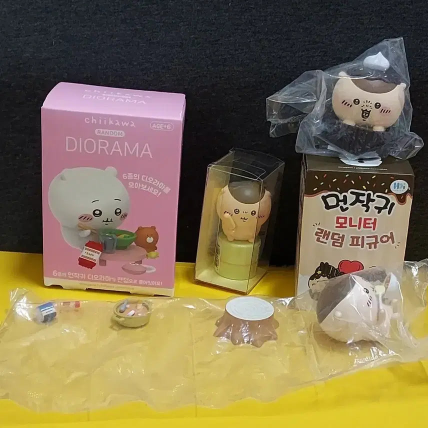 [BUNJANG] Munjakgwi Night Manjoo Figure &amp; Stamp Bundle / 먼작귀 밤만쥬 피규어 &amp; 스탬프 2종