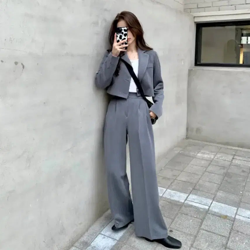 [BUNJANG] Dayroze Three-Piece Suit Set / 데이로제 쓰리피스(자켓, 스커트, 슬랙스)