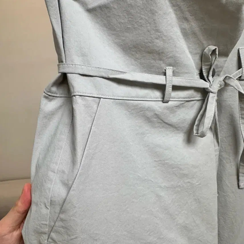 [BUNJANG] Light Grey Wrap Skirt / 연그레이 랩스커트