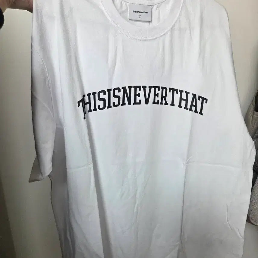 [BUNJANG] thisisneverthat Arch Logo White Short Sleeve T-Shirt L / 디스이즈네버댓 아치로고  흰색 반팔 티셔츠 L