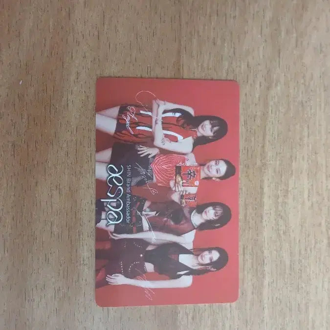 [BUNJANG] aespa New Brand Ambassador Group Photocard / 에스파 신 브랜드 앰버서더 포토카드